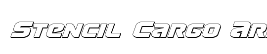 Stencil Cargo Army