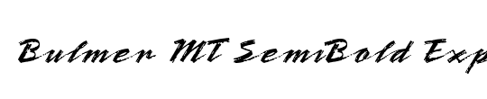 Bulmer MT SemiBold Expert