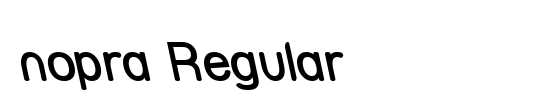 nopra Regular