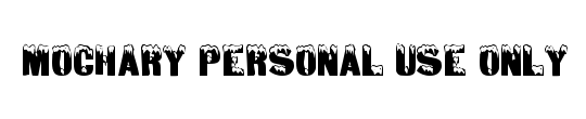 Mochary PERSONAL USE ONLY