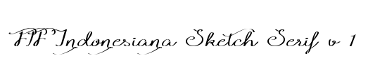 FTF Indonesiana Sketch Serif v.