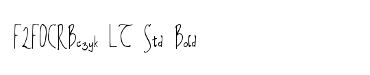 F2FOCRBczyk LT Std Bold