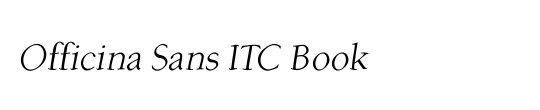 Officina Sans ITC