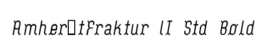 AmherstFraktur LT Std Bold