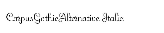 CorpusGothicAlternative