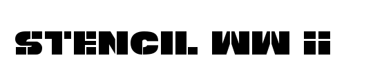 Stencil WW II