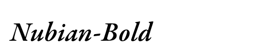Nubian-Bold