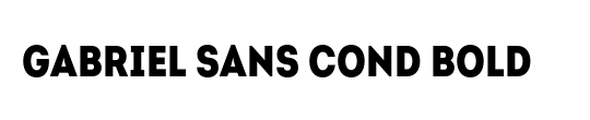 Gabriel Sans Cond Bold