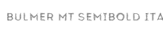 Bulmer MT SemiBold