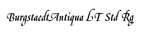BurgstaedtAntiqua LT Std Rg