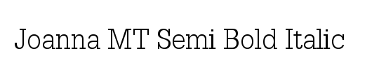 Joanna MT Semi Bold