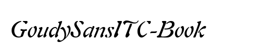 GoudySansITC