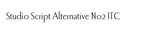 Studio Script Alternative No2 ITC