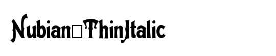 Nubian-ThinItalic