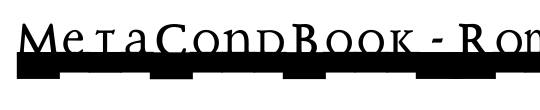 MetaCondBook