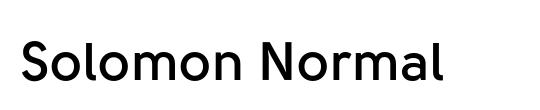 Solomon Normal
