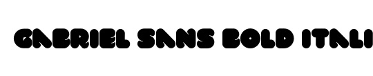 Gabriel Sans Bold Italic
