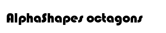 AlphaShapes octagons