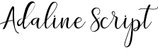 Adaline Script