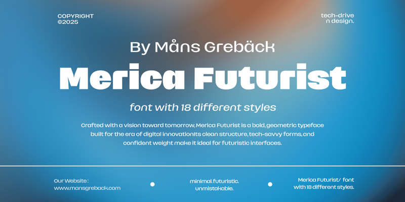 Merica Futurist illustration
