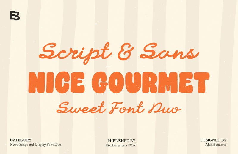 Nice Gourmet Script illustration
