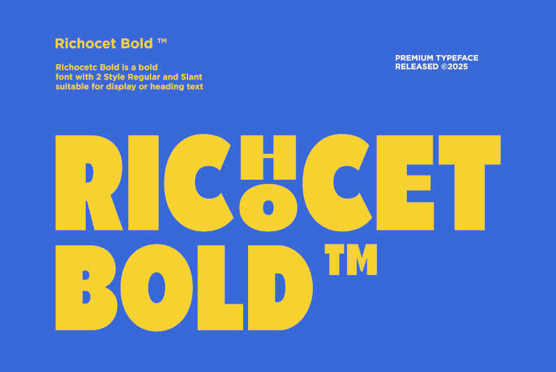 Richocet Bold illustration