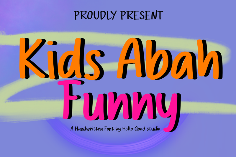 Kids Abah Funny illustration