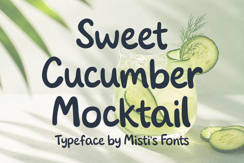 Sweet Cucumber Mocktail illustration