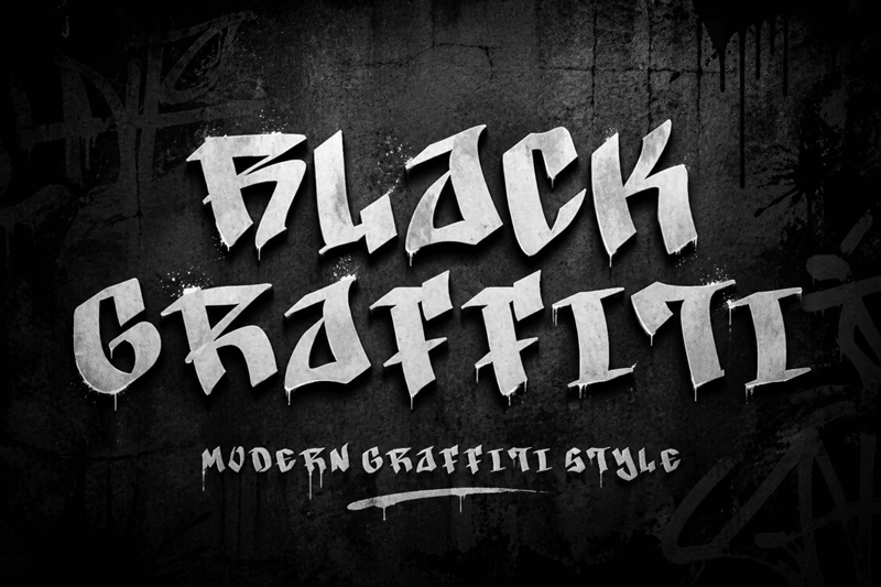 Black Graffiti illustration