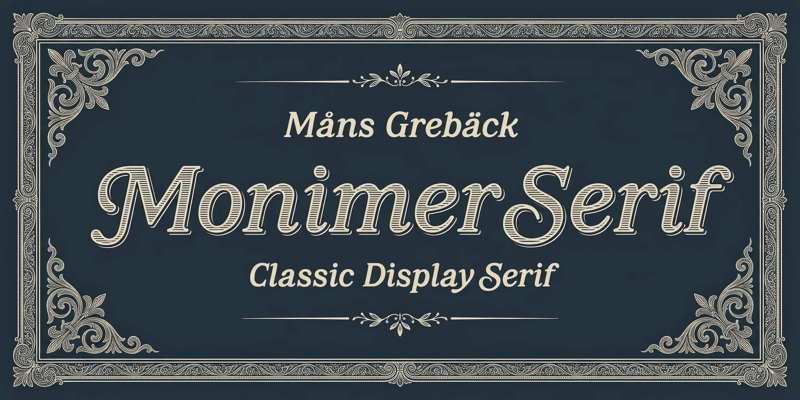 Monimer Serif illustration
