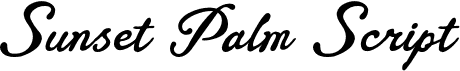 Sunset Palm Script