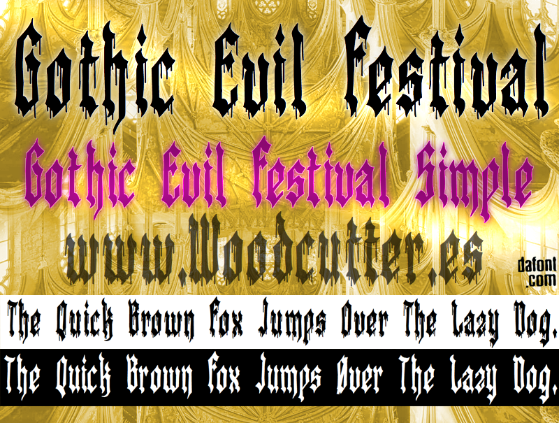 Gothic Evil Festival illustration