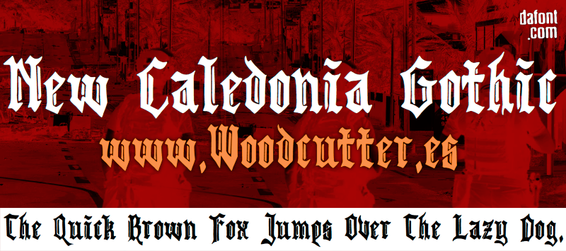New Caledonia Gothic illustration