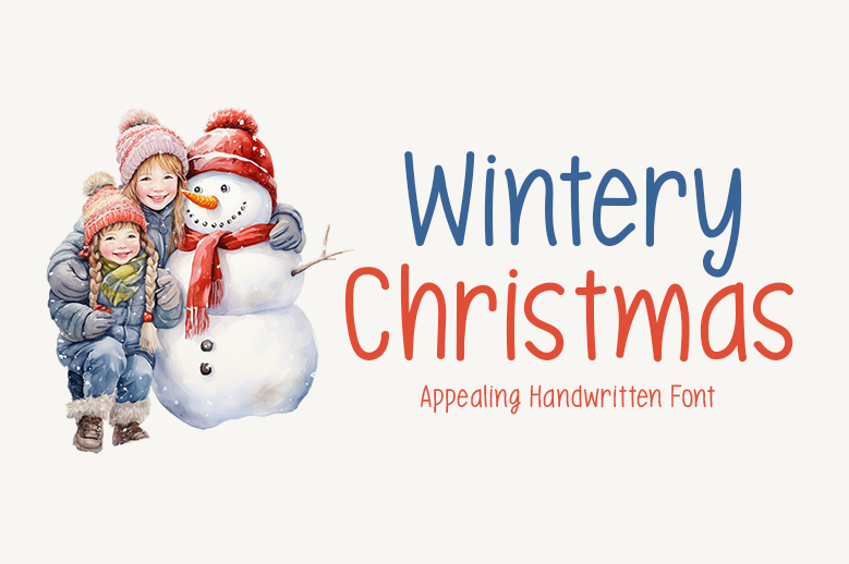 Wintery Christmas illustration